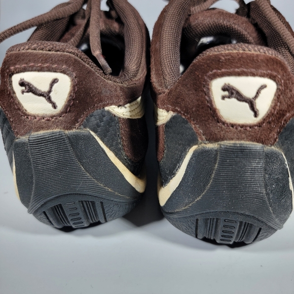 Vintage Puma Speed Cat Racing Driving Shoes Brown/White Suede Mens Size 6 EU 38 - Picture 9 of 15
